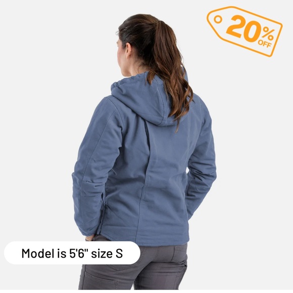 Berne Women's Sherpa-Lined Duck Hooded Jacket Medium - Picture 7 of 8